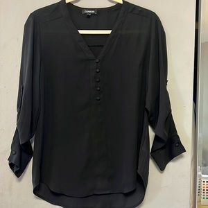 Express black blouse small